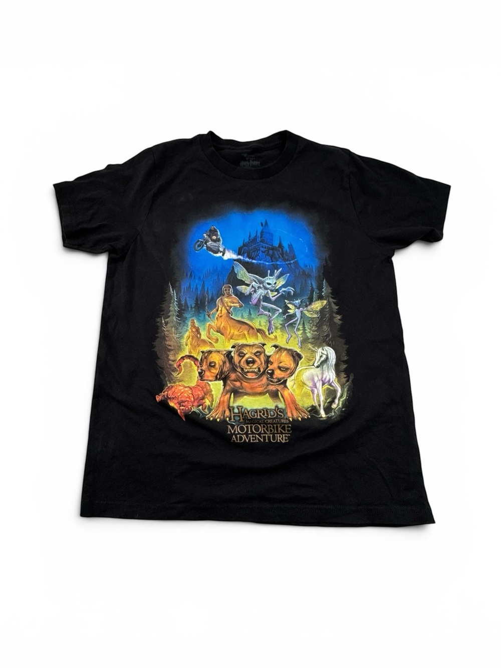 Wizarding World of Harry Potter Hagrids Motorbike T Shirt Kids Large Universal